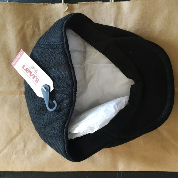 Levi's Sherpa-Lined Classic Ivy Newsboy Sweater Hat - Picture 8 of 10
